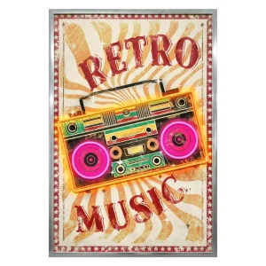 Lumière d’Art Collection - LED Wandbild Retro Music