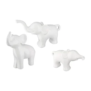 3tlg., Figuren, Elefanten Familie