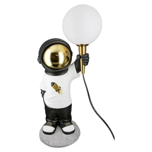 Tischleuchte Astronaut Apollo aus Kunstharz mit LED Beleuchtung