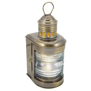 Mastlampe antik – maritime Schiffslampe aus Messing elektrisch 230V