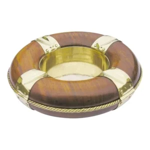 Aschenbecher Nautic – maritimer Aschenbecher aus Holz und Messing