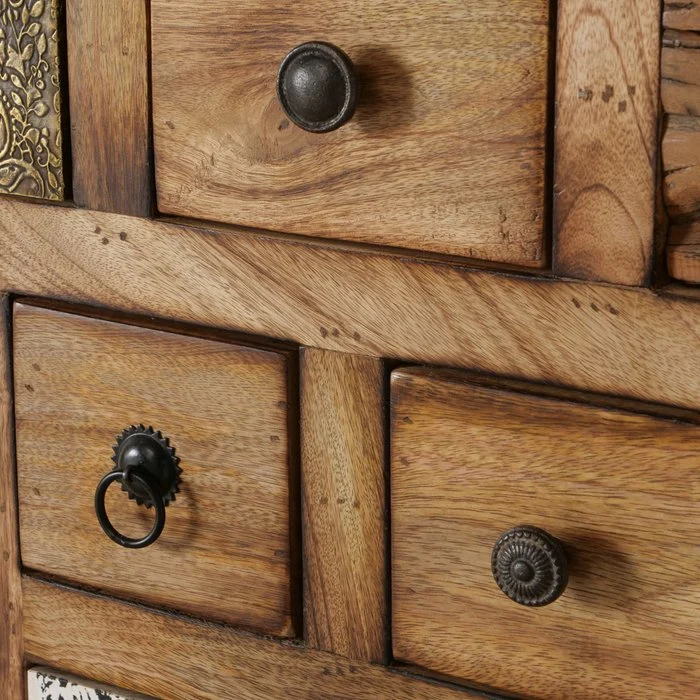 Schrank Gredoli aus Mango und recyceltem Holz im Usedlook – Bild 6