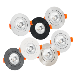 Bad LED-Einbaustrahler IP44 | 25mm flach | 230V & DIMMBAR | 93 CRI | 7W statt 90W | 20° schmale Abstrahlung