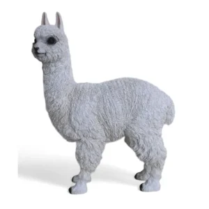Alpaka Figur Weiß – elegante Tierfigur mit natürlichem Charme