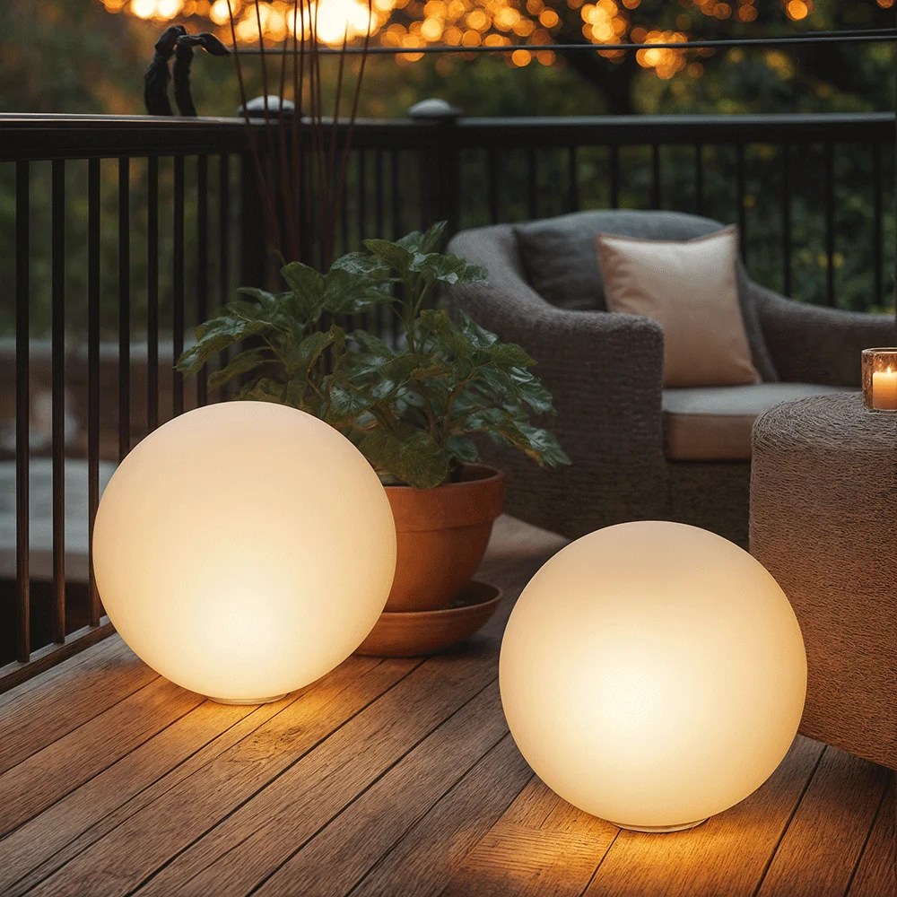 LED-Gartenkugel mit Dimmfunktion – Bild 7