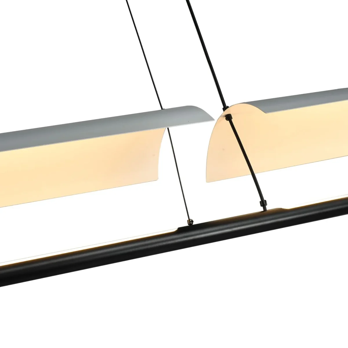 LQWELL® Modern Pendelleuchte Hängeleuchte LED 36W, Minimalist Industrie Pendellampe Vintage Hängelampe für Küche Wohnzimmer Schlafzimmer Esszimmer Cafés, Metall Kronleuchter Deckenlampe – Bild 4