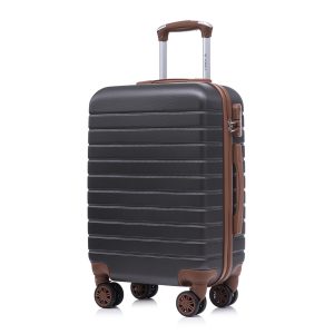 YONSLY® Reisekoffer Trolley Rollkoffer Handgepäck Set, Kabinenkoffer, Hartschalenreisekoffer Koffer Suitcase mit 4 Rollen 360°, Zahlenschloss, Weicher Gummigriff
