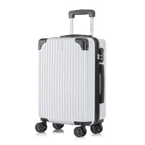 YONSLY® Trolley Reisekoffer, Rollkoffer Handgepäck, Kabinenkoffer Hartschalenreisekoffer Travel Suitcase mit 4 Rollen 360°, Zahlenschloss, Weicher Gummigriff