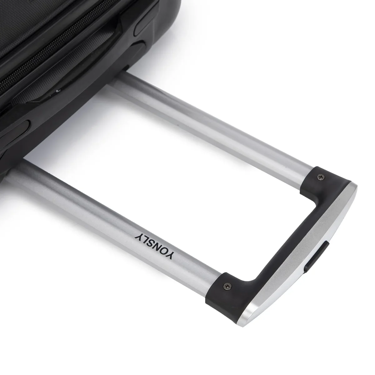 YONSLY® Reisekoffer Trolley Rollkoffer Handgepäck Set, Kofferset, Gepäckset, Hartschalenreisekoffer Travel Koffer Suitcase mit 4 Rollen 360°, Zahlenschloss, Weicher Gummigriff (3er Set,M,L&XL,Schwarz) – Bild 5