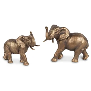 Set Elefanten antik - gold