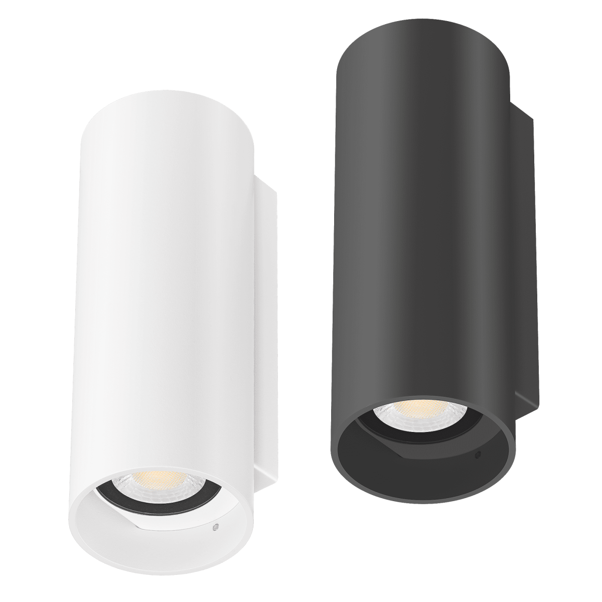 Wandleuchte SIGNATURE OUT | 230V & IP65 | Up & Down | 2x 7W | dimm2warm 1800-3000K | 95 CRI | 60° | matt rund