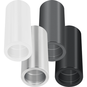5x Aluminium Aufbauleuchte / 17cm / Sonderpreis Restposten NEU!