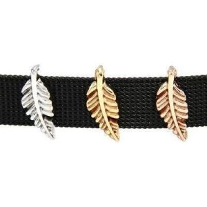 Charms Blatt für Mesh-Armbänder in 3 Farben