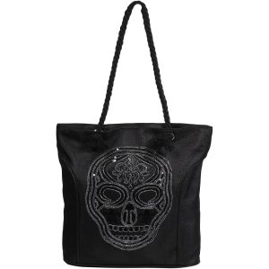 Damentasche mit Totenkopfmotiv in 3 Farben