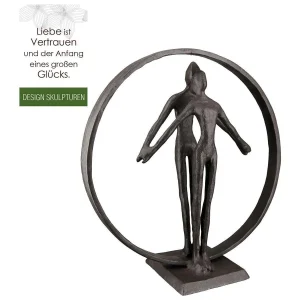 Eisen Design Skulptur "Jack&Rose"