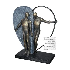 Poly Metall Skulptur"Heartbeat"