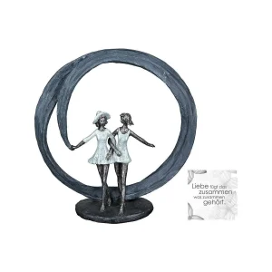 Poly Skulptur "More than friends"