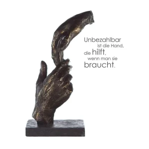 Poly Skulptur "Two hands"