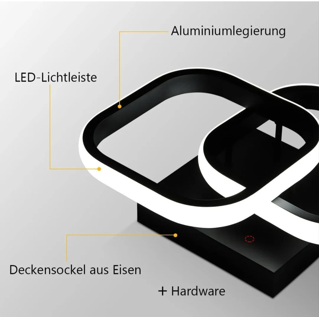 LED Deckenlampe Deckenleuchte 3 Farbig Modern – Bild 6