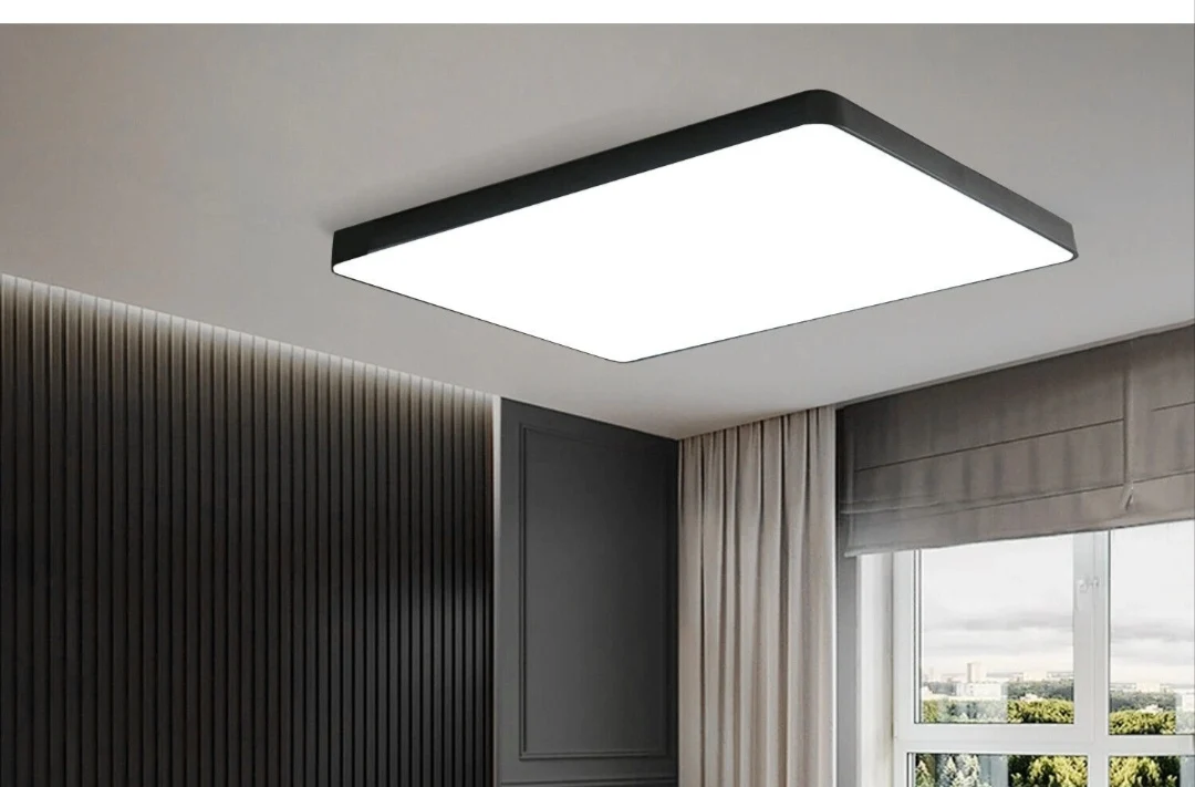 LED Deckenlampe Deckenleuchte Dimmbar Groß Schwarz