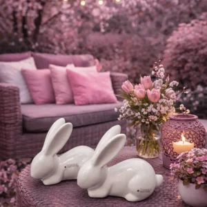 Tiziano Hase Fabrio schlafend creme weiss