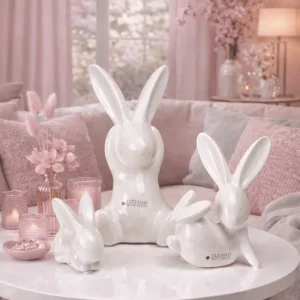 Tiziano Hase Fabrio sitzend creme