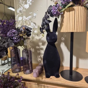 Tiziano Hase XL schwarz 70 cm hoch