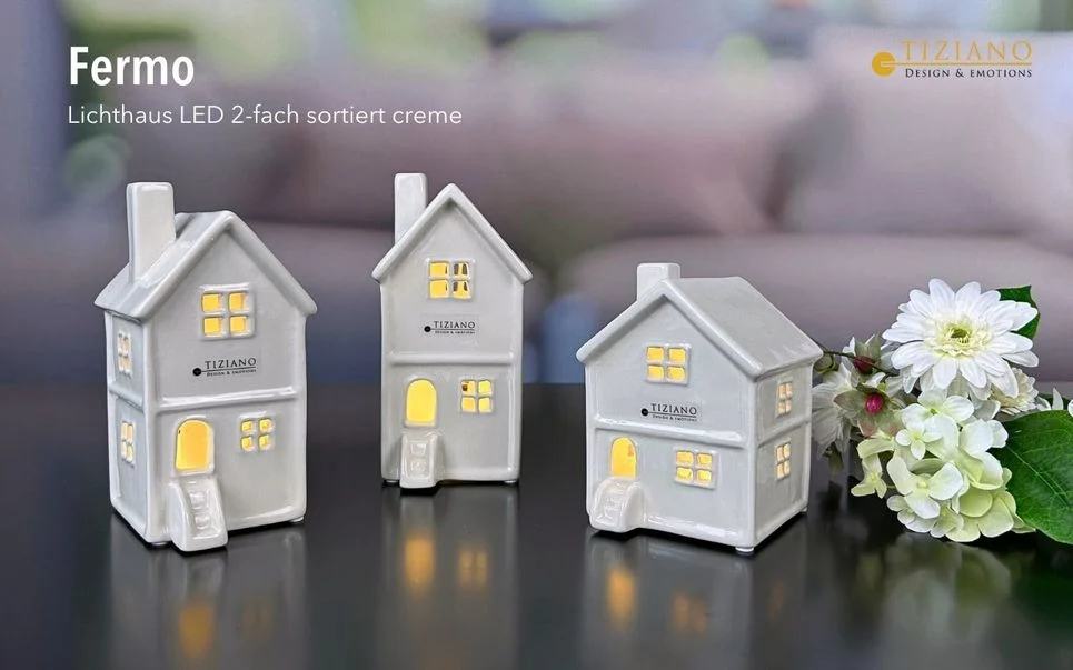 Tiziano Haus Fermo LED mit Timer creme – Bild 4