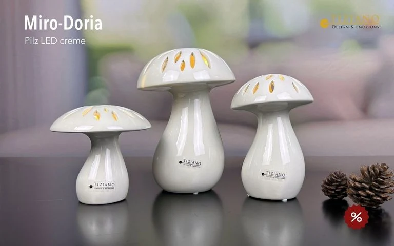 Tiziano Pilz Miro Doria LED creme-weiß und Timer – Bild 4