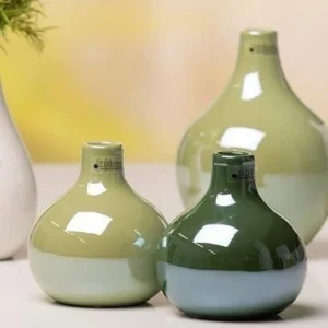 Tiziano Vase Lina hoch hellgrün 18 cm