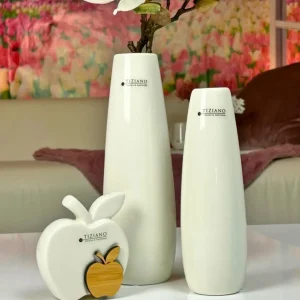 Tiziano Vase Manioli ceme-weiß