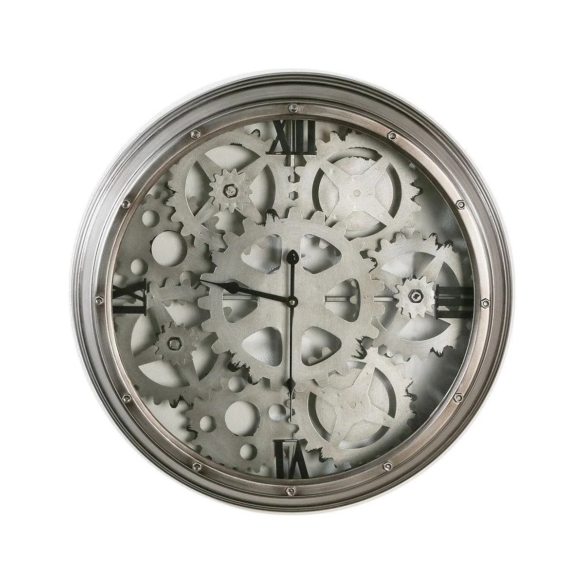 Wanduhr"Loft"Metall/Glas – Bild 2